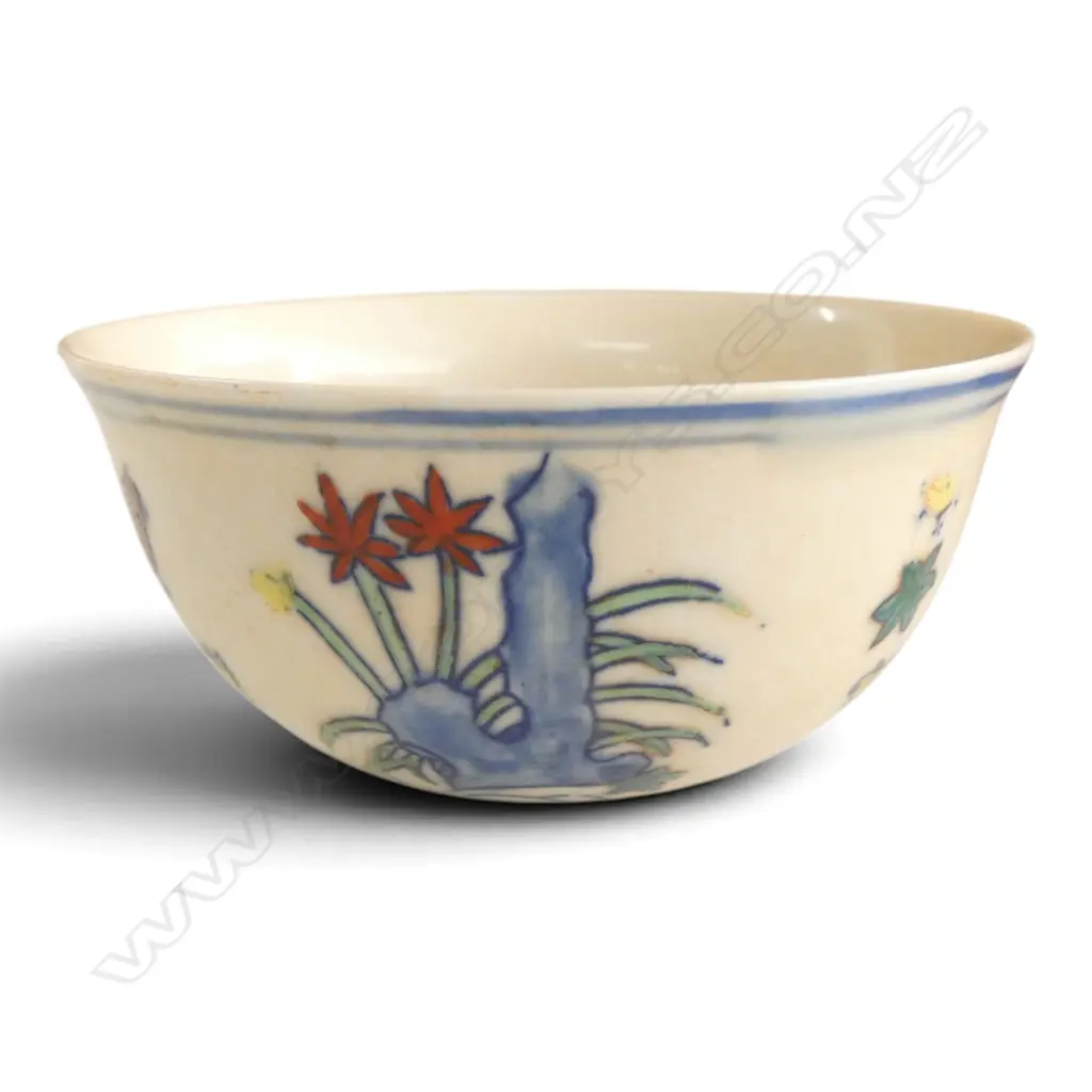 5 ASST. ORIENTAL ITEMS INCL. PLATE 240mm dia (RIM CHIP) Image 1++