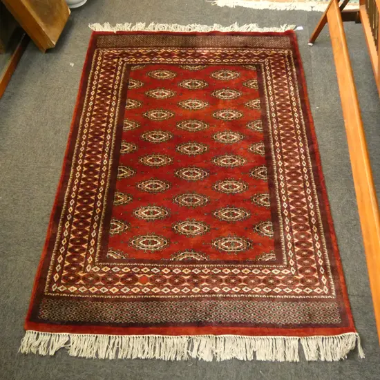 HAND KNOTTED WOOL PILE RUG 1800x1260mm