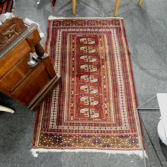 HAND KNOTTED ALL WOOL RUG 1600x1040mm
