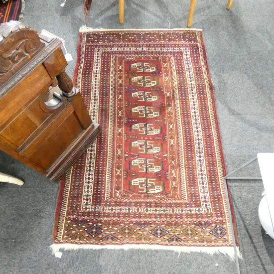 HAND KNOTTED ALL WOOL RUG 1600x1040mm