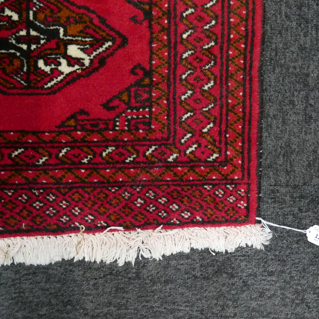 HAND KNOTTED WOOL PILE RUNNER 1900x600mm Image 1++