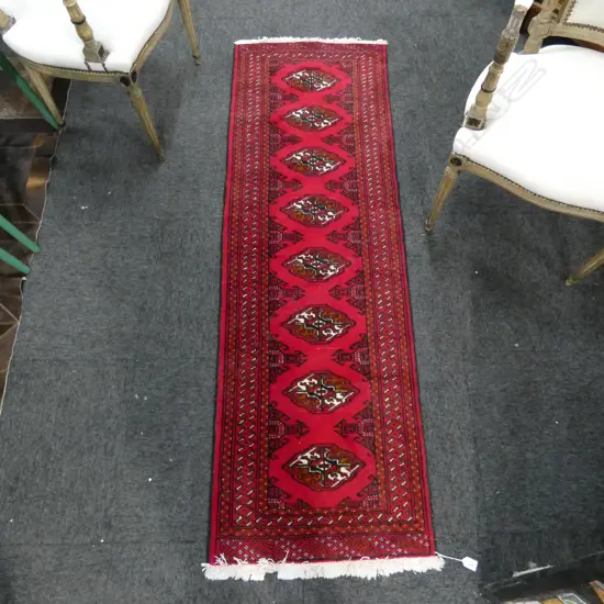 HAND KNOTTED WOOL PILE RUNNER 1900x600mm