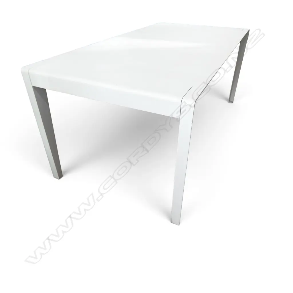 TRIBU VERSUS WHITE METAL OUTDOOR DINING TABLE 1800x900x750mm Image 1++