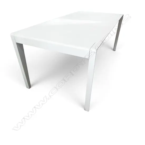 TRIBU VERSUS WHITE METAL OUTDOOR DINING TABLE 1800x900x750mm