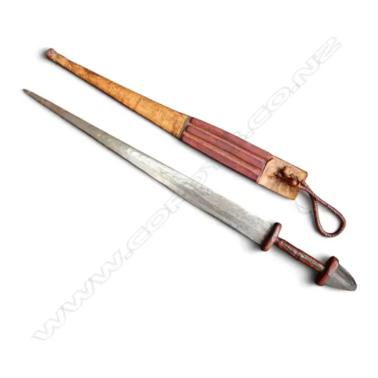 SUDANESE ARM DAGGER & SCABBARD L.660mm