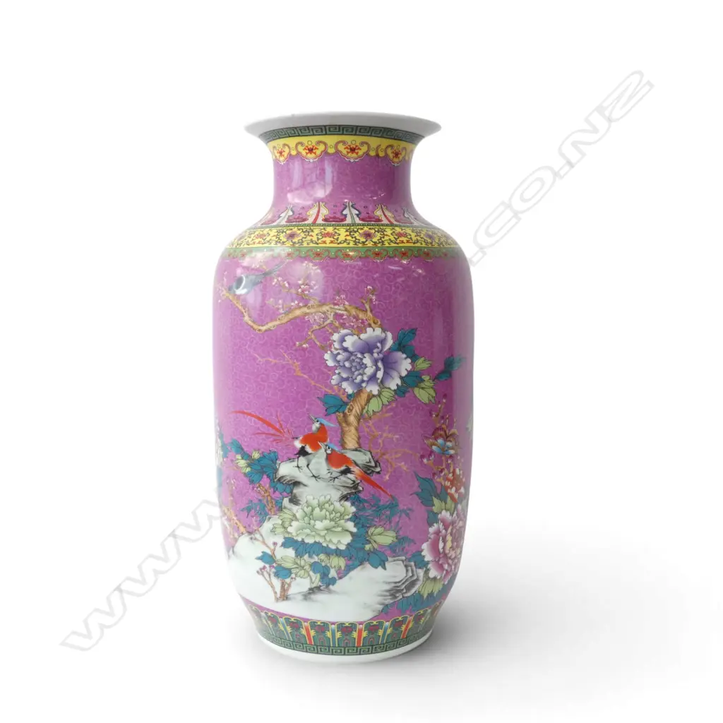 LG ORIENTAL PINK VASE H.600mm Image 1++