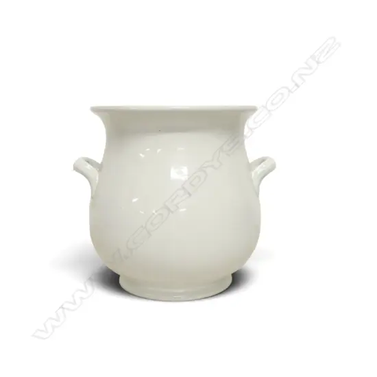 CAULDON ENGLAND LG WHITE POT (NO LID) H.300mm