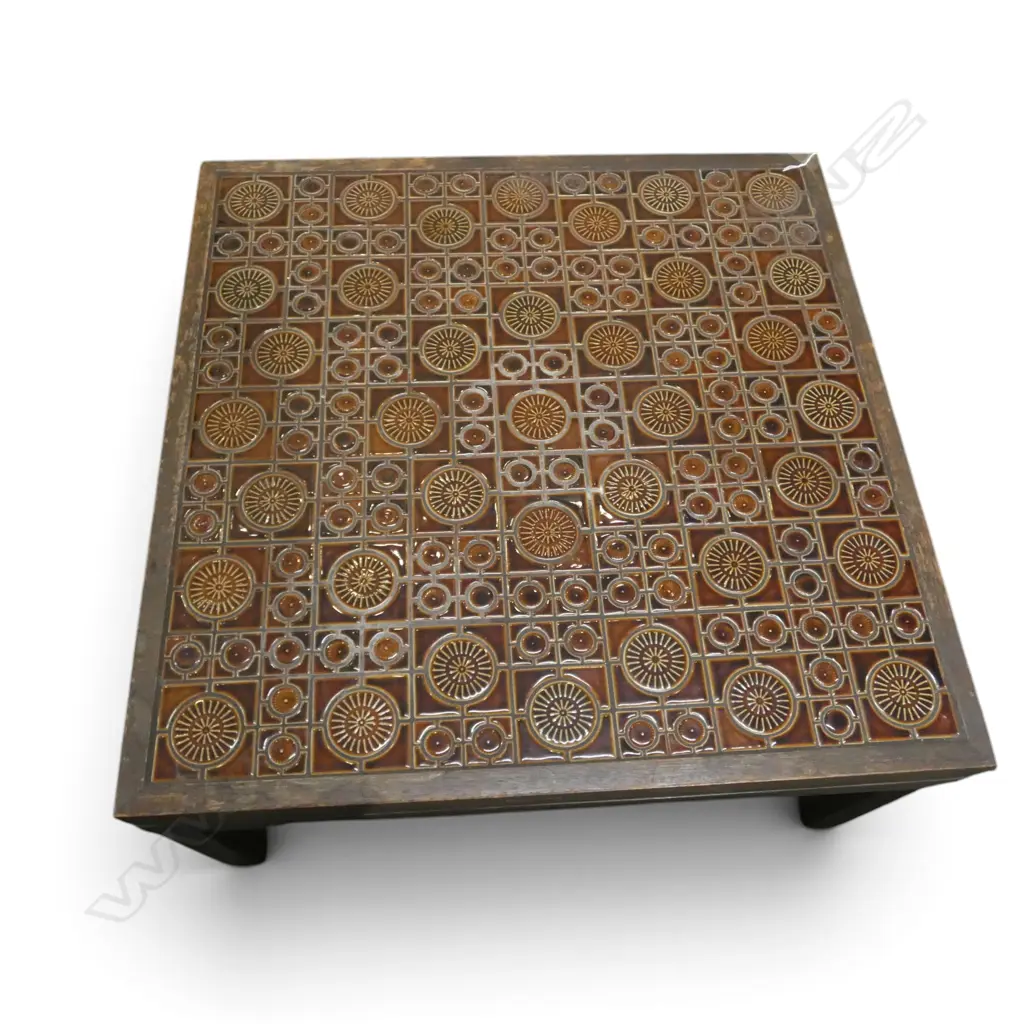 RETRO TILE TOP 'CORONET' COFFEE TABLE 760x760x400mm Image 1++