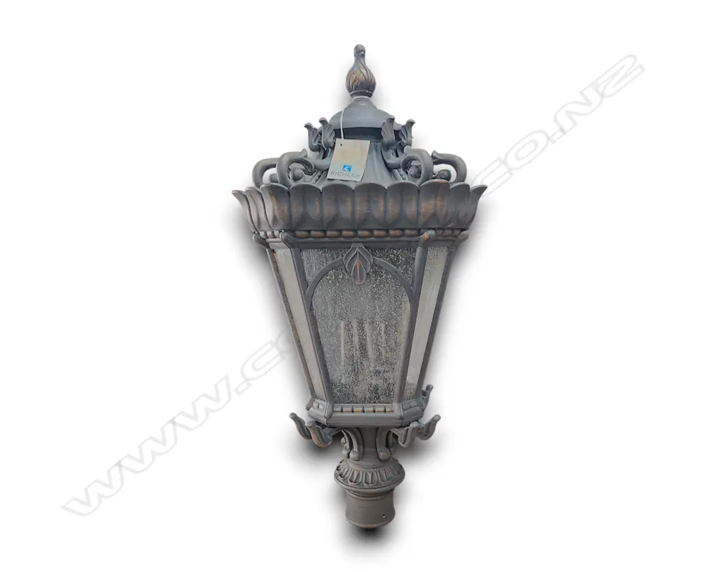 KICHLER TOURNAI 4-LIGHT OUTDOOR POST LANTERN IN A LONDONDERRY FINISH 800h x 400d MM Image 1++
