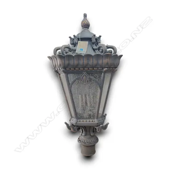 KICHLER TOURNAI 4-LIGHT OUTDOOR POST LANTERN IN A LONDONDERRY FINISH 800h x 400d MM