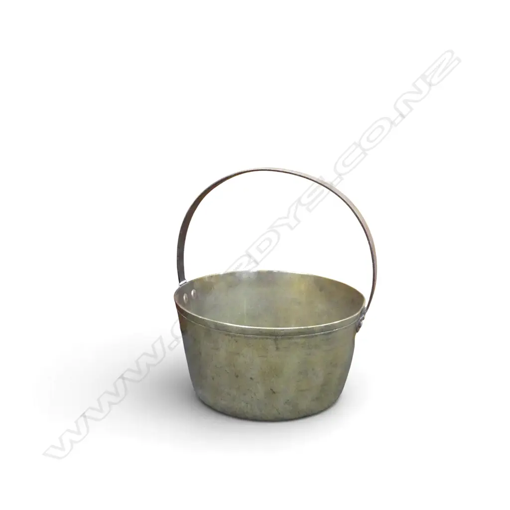 HEAVY VINTAGE BRASS JAM PAN OVER 6KGS H375MM DIA 315MM Image 1++