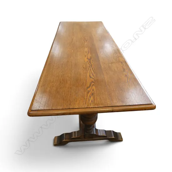 OAK DINING TABLE, STRETCHER BASE 1820x660x720mm
