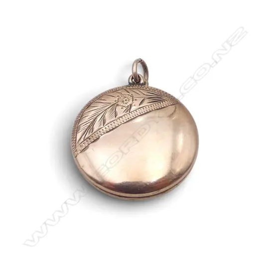EDWARDIAN 9CT ROSE GOLD LOCKET 3.51gms
