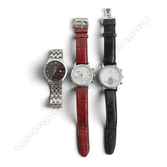 3 MENS WRISTWATCHES