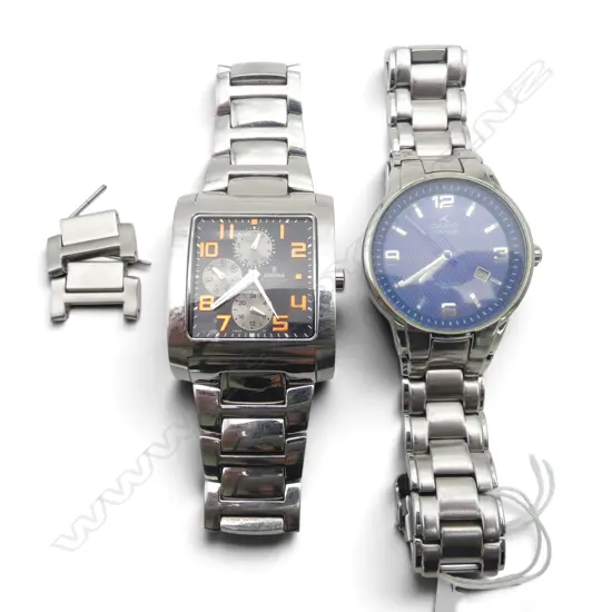 CASIO & FESTINA (w. 2 LINKS) MENS WRISTWATCH