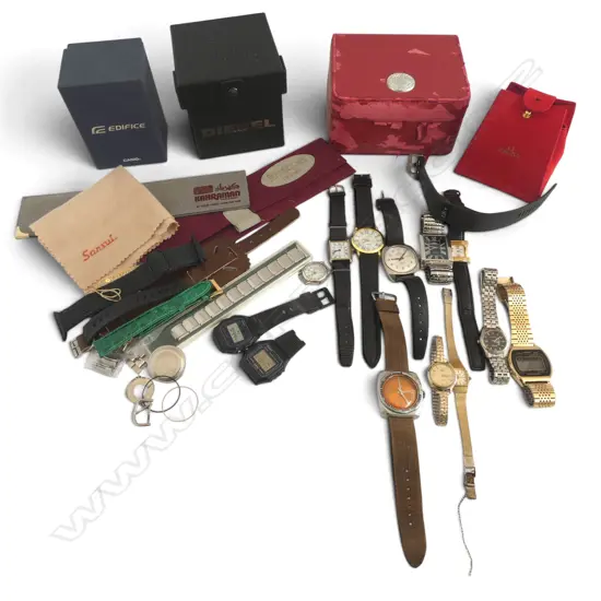 ASST. WRISTWATCHES & BOXES