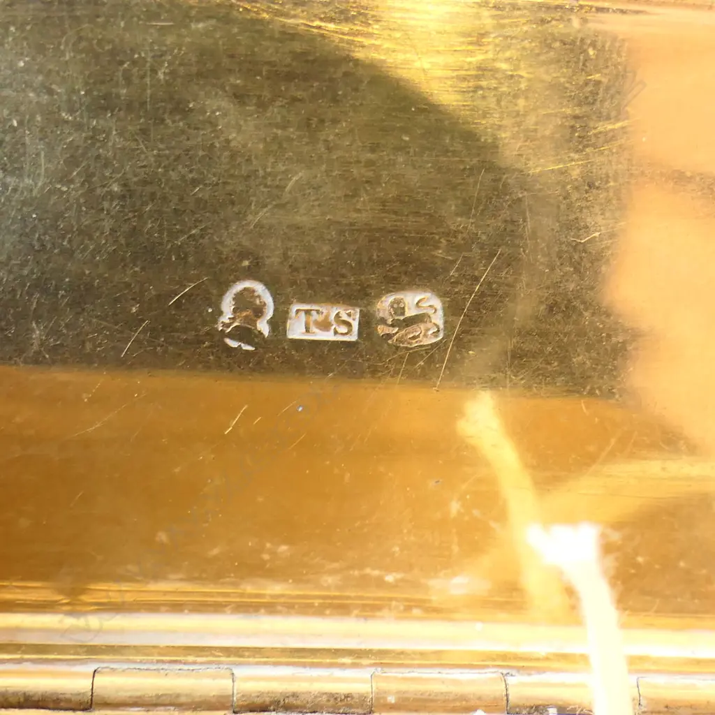 GEORGIAN SILVER SNUFF BOX BIRM. 1822, 67.8gm Image 1++