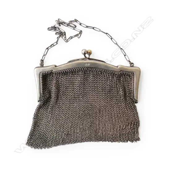 STG SILVER MESH PURSE, BIRMINGHAM 1915, 134gms