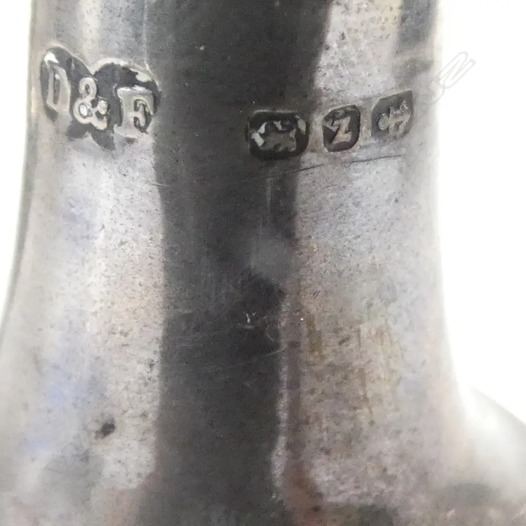 STG SILVER SALT & PEPPER SET, BIRMINGHAM 1899, 50gms Image 1++