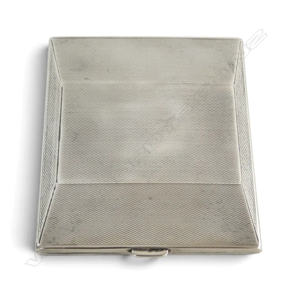 ART DECO CIGARETTE CASE LONDON 1935 MAKER THOMAS WILLIAM LACK 125GMS Image 1++