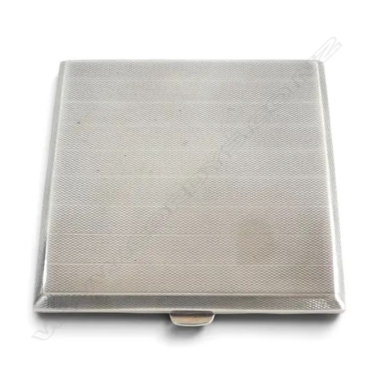 S/SILVER ART DECO CIGARETTE CASE BIRMINGHAM 1932 MAKER SMITH & BARTLARN 131GMS