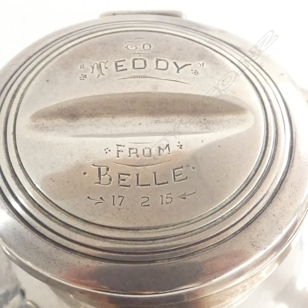 S/SILVER WEIGHTED INKWELL Image 1++