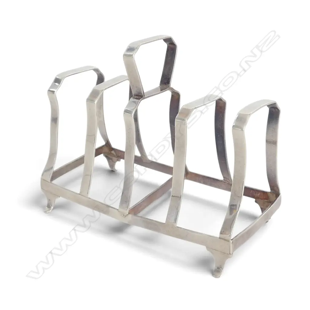 STG SILVER TOAST RACK, BIRMINGHAM 1935, 35gms Image 1++