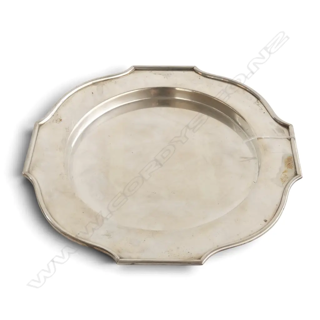 CONTINENTAL SILVER TRAY W.280mm 525gms Image 1++