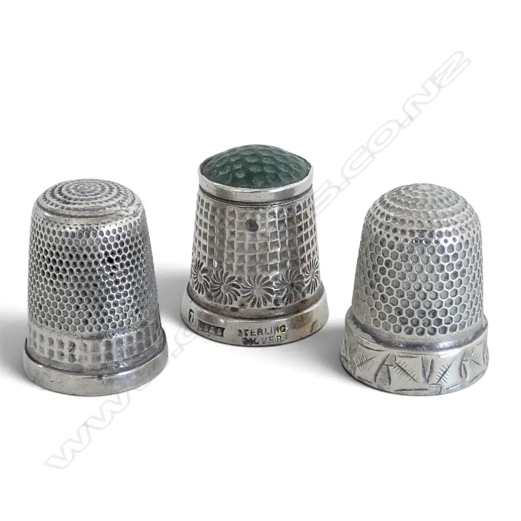 3 STG SILVER THIMBLES 11gms Image 1++