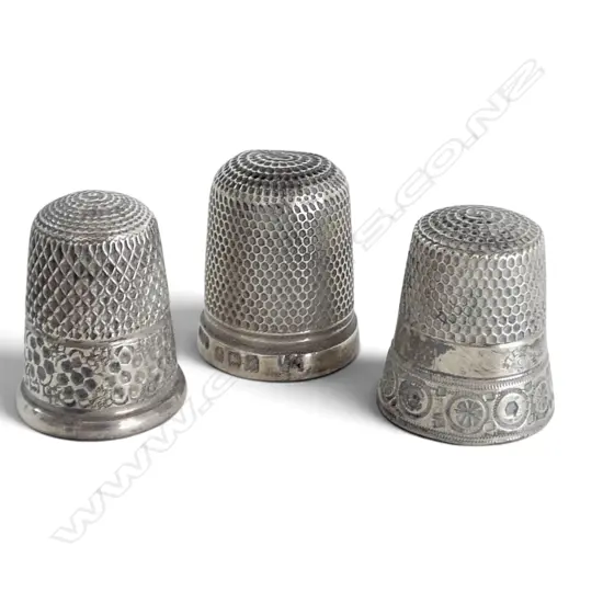3 STG SILVER THIMBLES 10gms