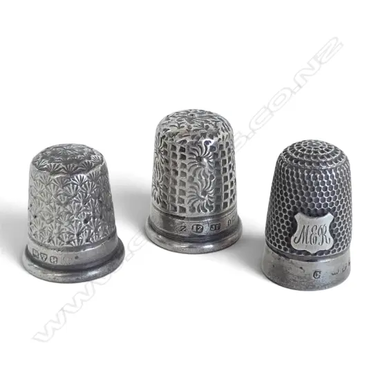 3 STG SILVER THIMBLES 11gms