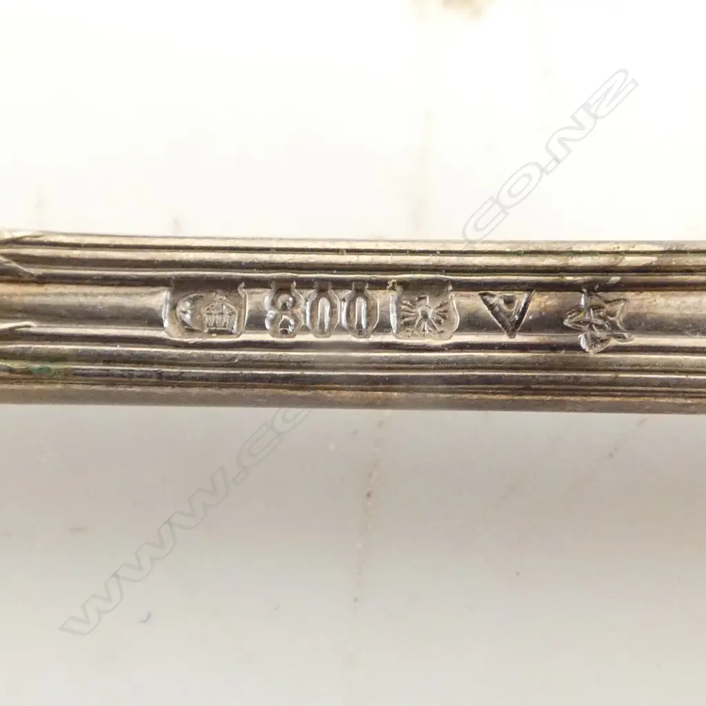 2 GERMAN .800 SOLVER SERVING SPOONS 149gms Image 1++