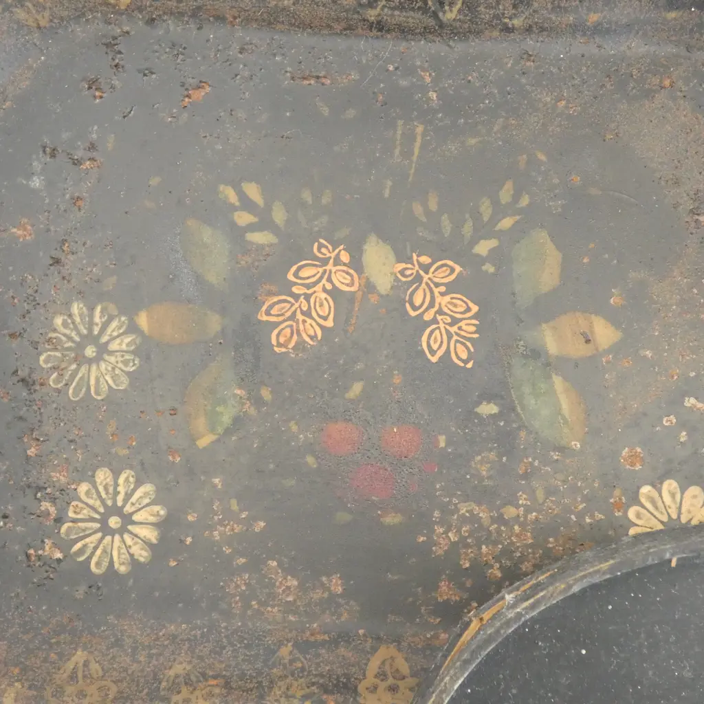 3 ORIENTAL TRAYS + BRASS TRIVET W230mm Image 1++