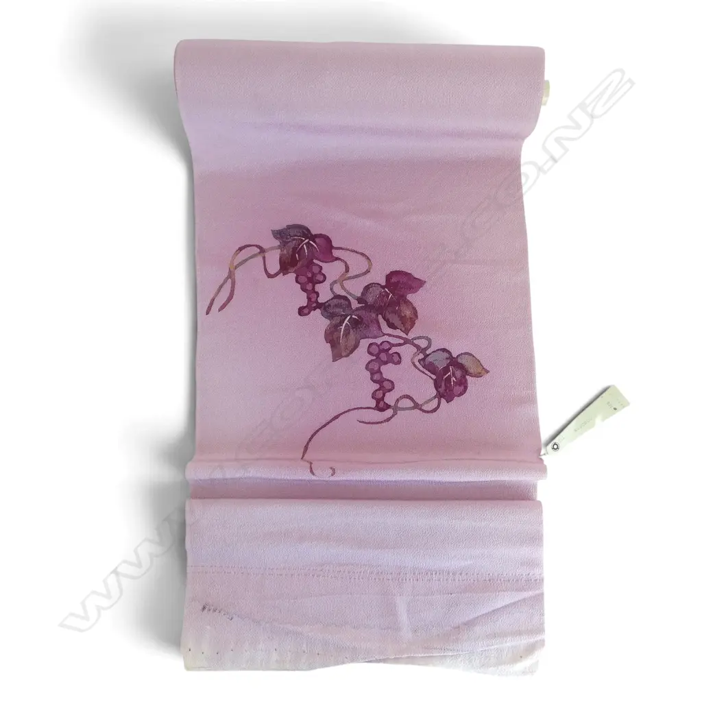 Unused 1980's NISHIJIN TEXTILE (Kyoto) JAPANESE SILK ROLL. L.12m. W.360mm. New old stock Image 1++