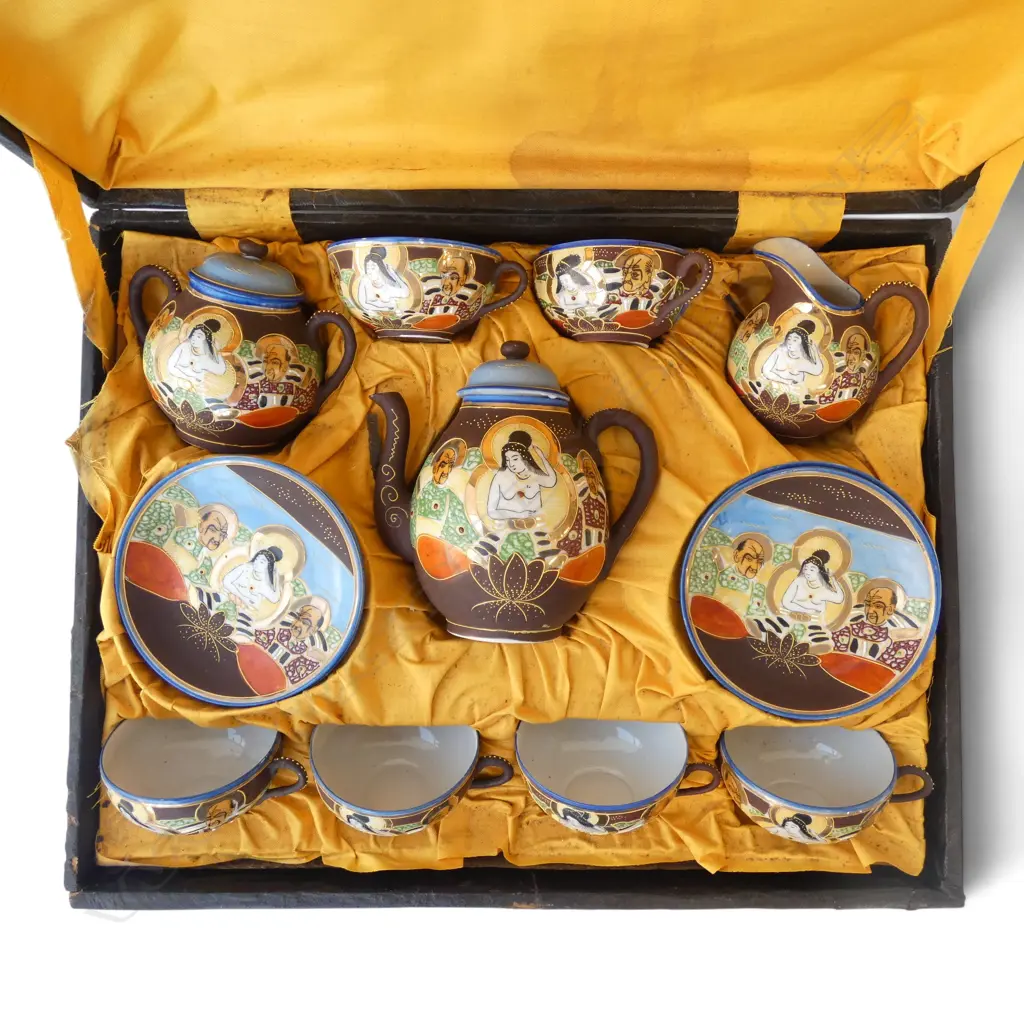 9 PCE SATSUMA TEA SET, BOXED Image 1++