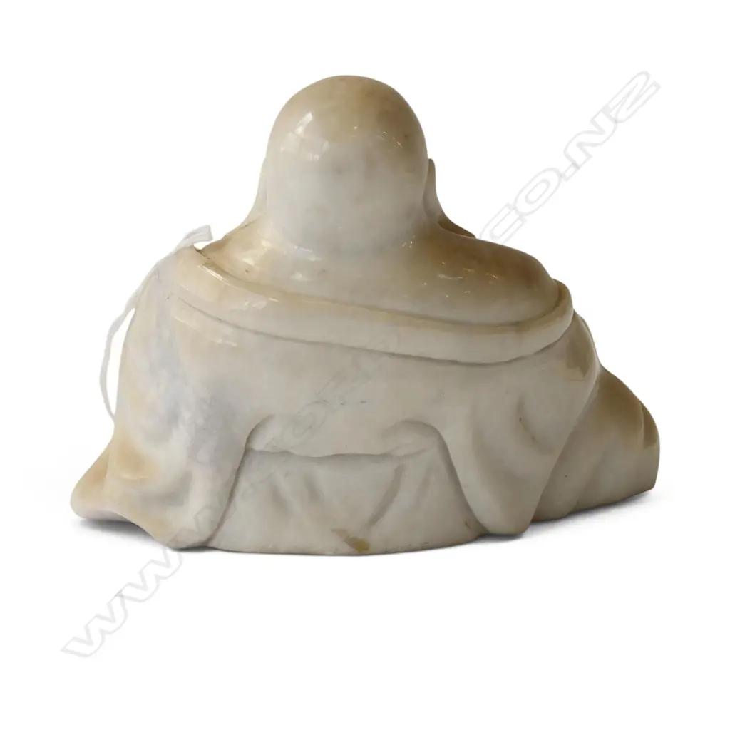 CARVED STONE LAUGHING BUDDHA H100MM Image 1++