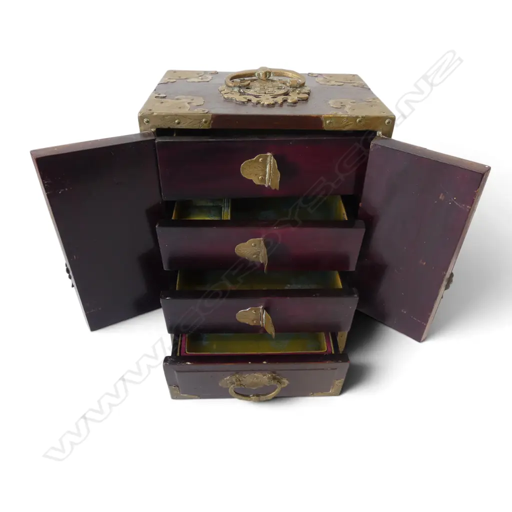2 ORIENTAL JEWELLERY BOXES 205x150x315mm Image 1++