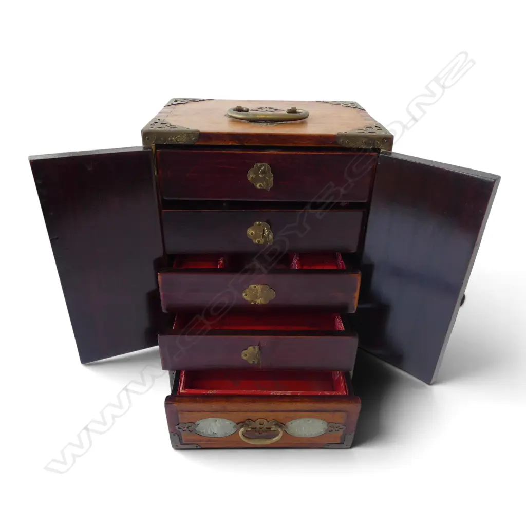 2 ORIENTAL JEWELLERY BOXES 205x150x315mm Image 1++