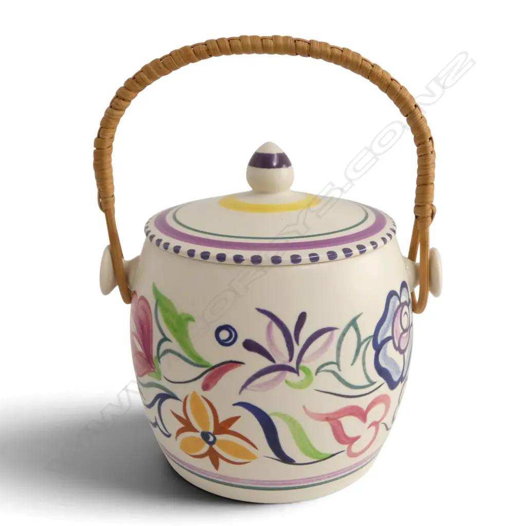 POOLE BISCUIT BARREL H.160mm Image 1++