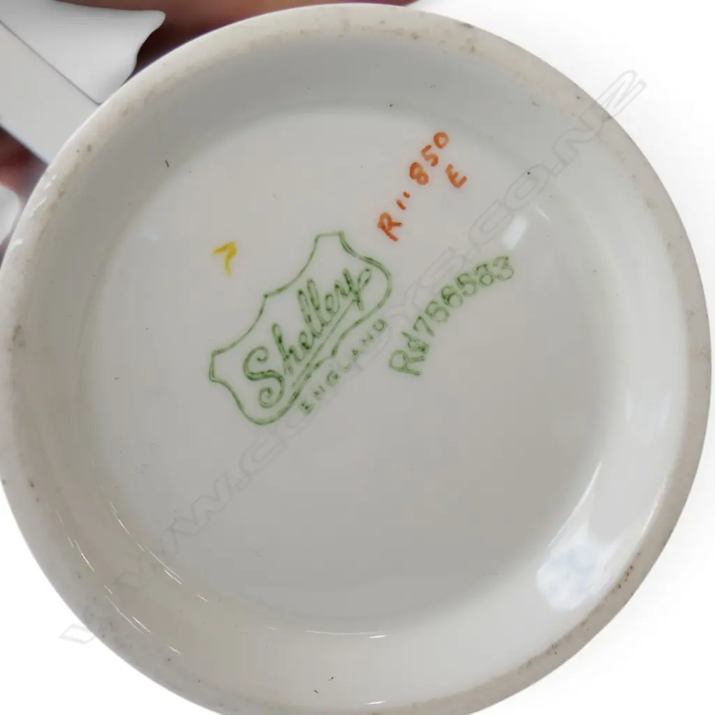 SHELLEY ART DECO MODE FORM CREAM JUG H.90mm Image 1++