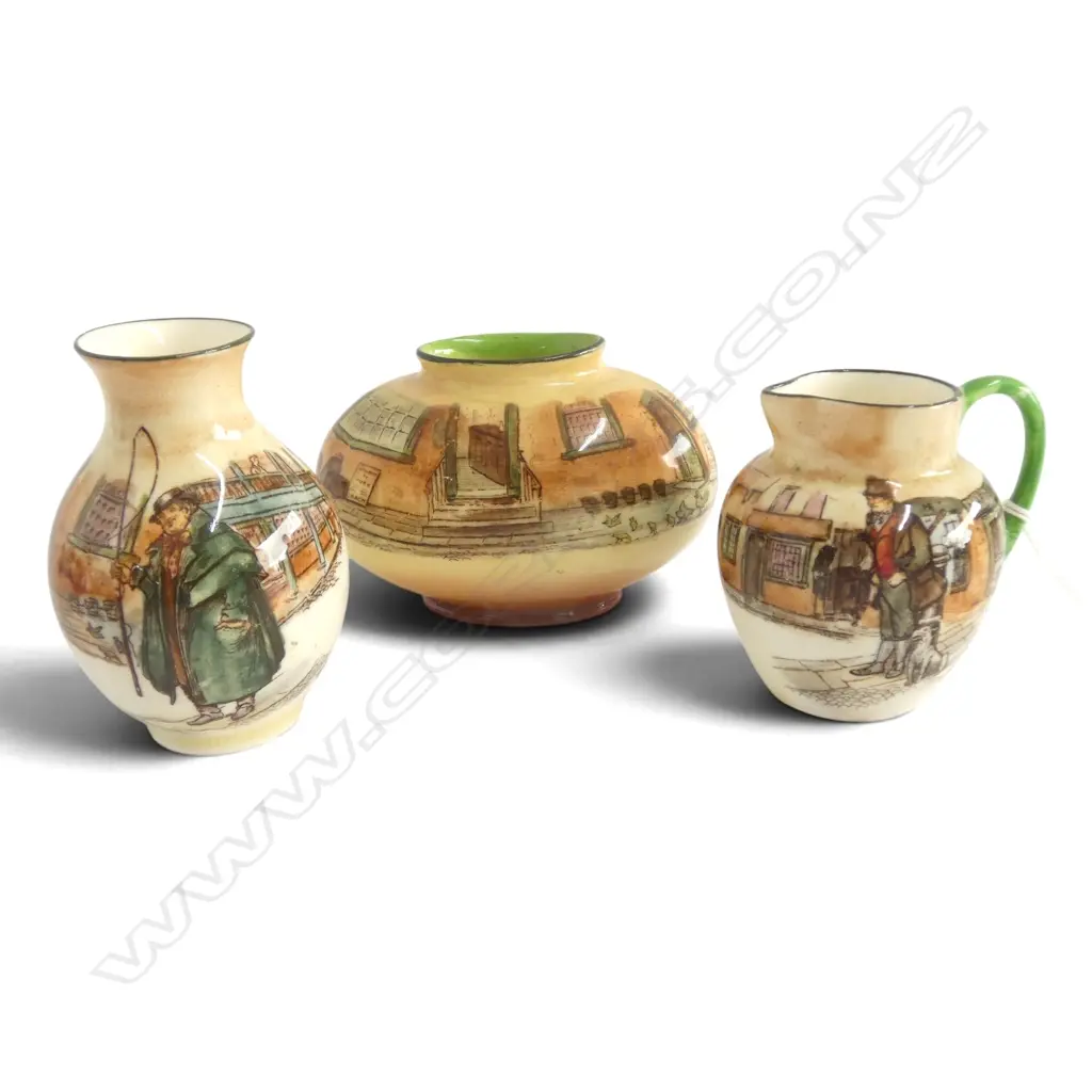3 ROYAL DOULTON DICKEN'S WARE MINIATURES Image 1++
