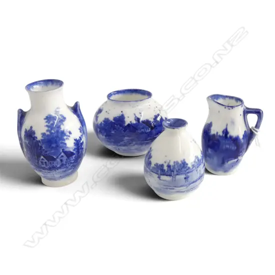 4 ROYAL DOULTON DUTCH THEMED MINIATURES, H.50-70mm