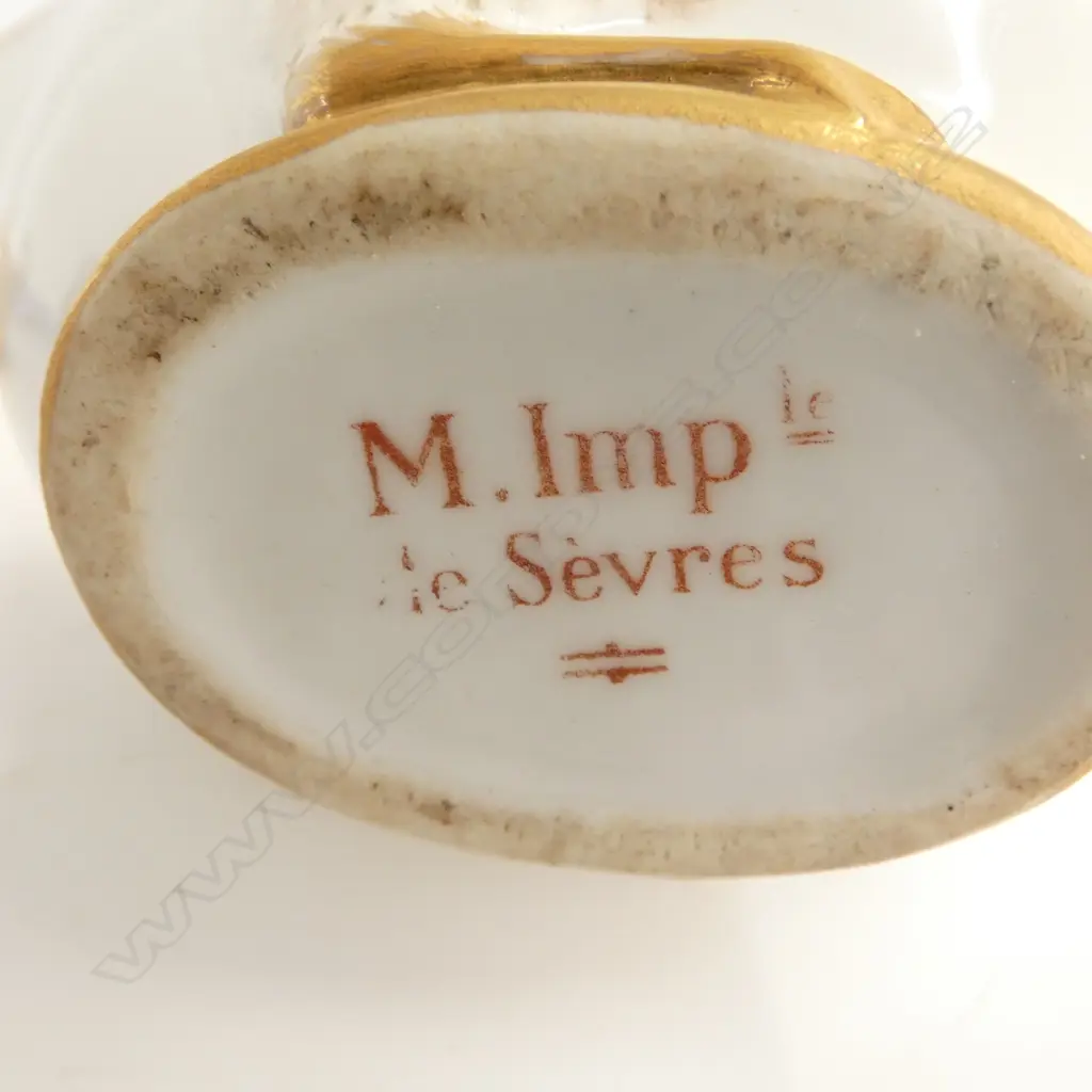 2 PCES 19thC SEVRES SWAN CHINA w. CERTIFICATES + BORZOI DOG USSR Image 1++