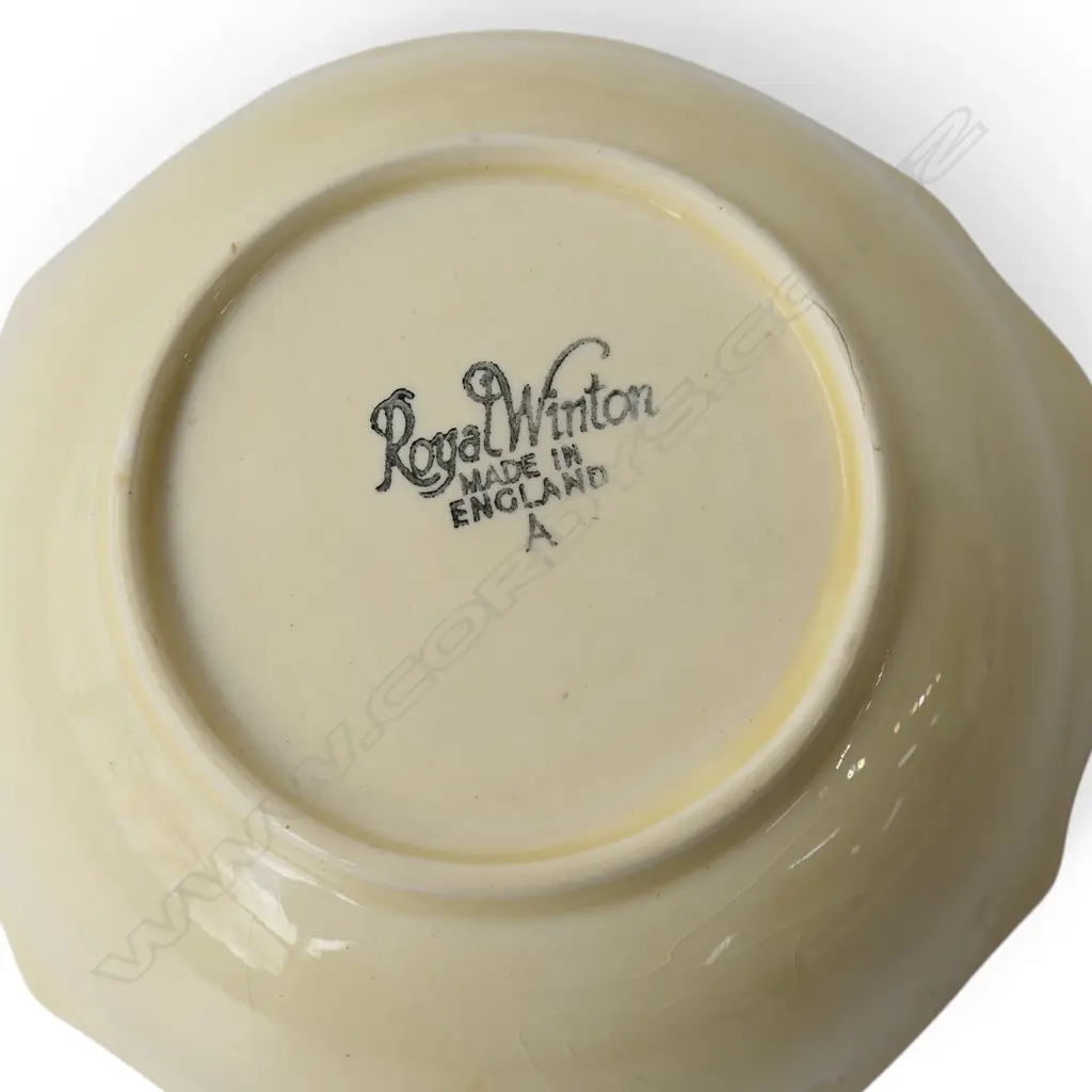 5 PCES OF ROYAL WINTON DESERT CHINA signed W.290mm Image 1++