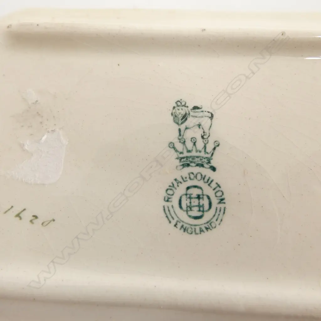 ROYAL DOULTON COACHING DAYS RARE TUMBLER & PIN DISH Blue Sky variation 1905-6, tumbler bone china w rare scene E2768 Image 1++