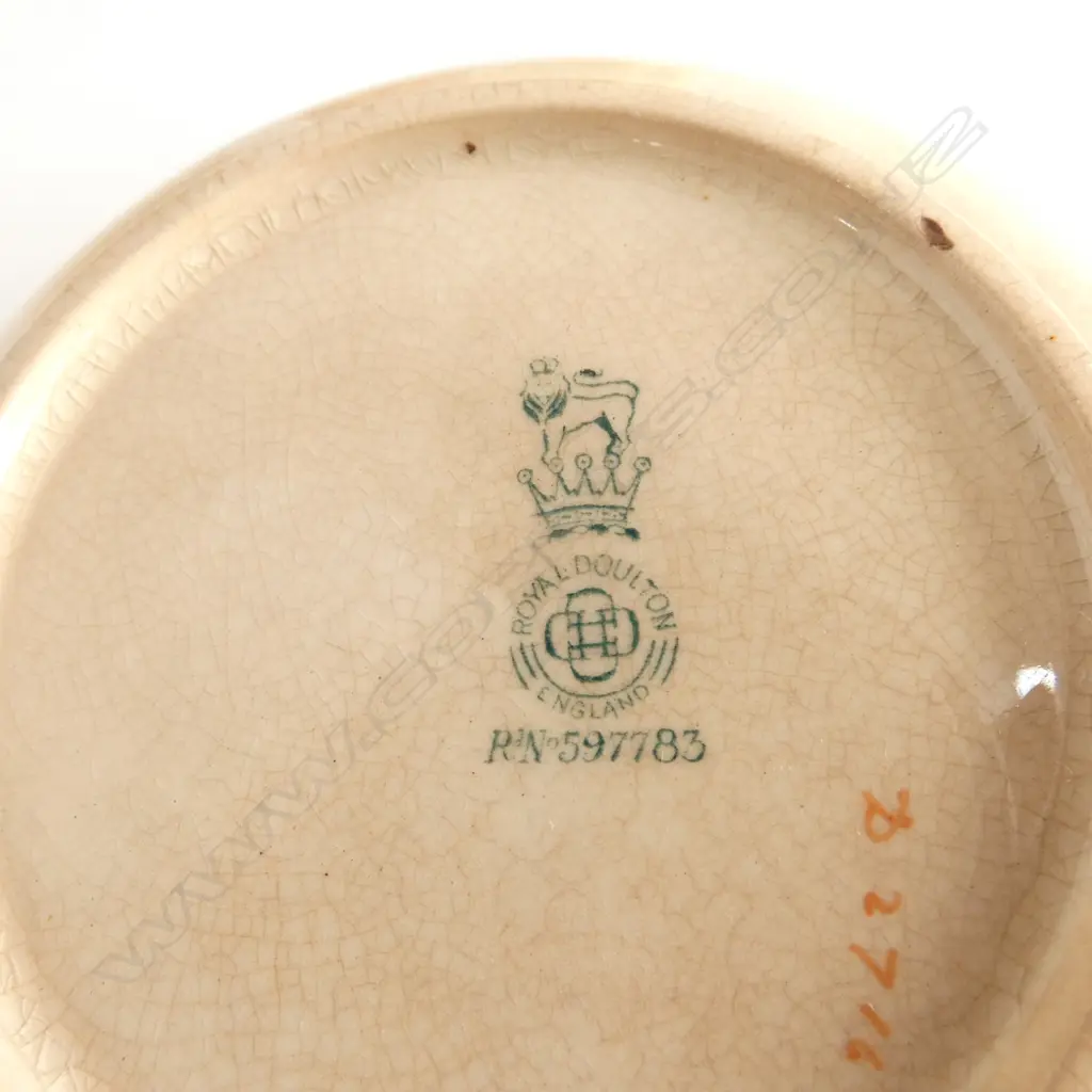 ROYAL DOULTON COACHING PAT VASE H200MM 2DISHES DIA130MM & PEPPER (no stopper) & MUSTARD POT Image 1++