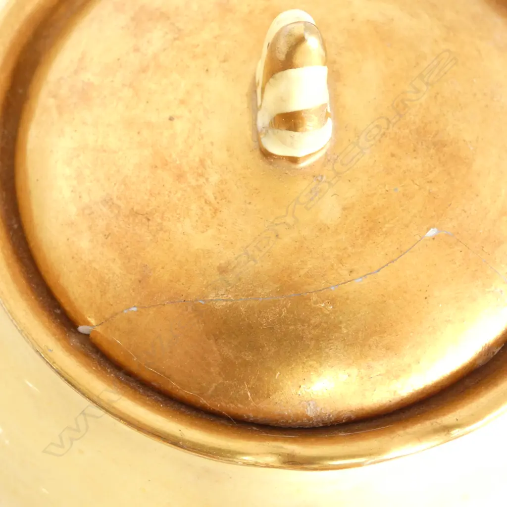 4 PLACE ROYAL AYNSLEY PART TEA SERVICE no sugar, repair to teapot lid H.165mm Image 1++
