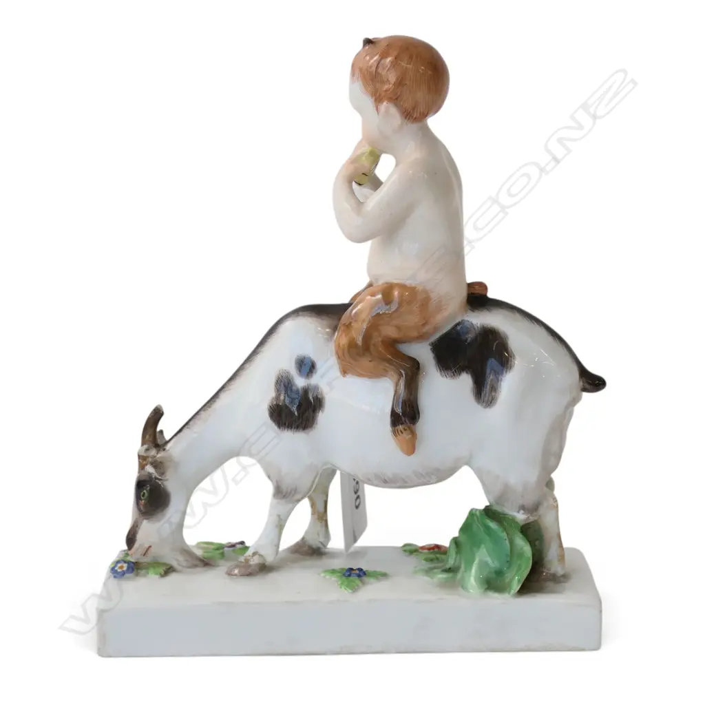 GERMAN PORCELAIN Meissen Zodiac series figurine by Heinrich Thein. c.1947. Underglaze blue crossed swords mark. H.160mm Image 1++
