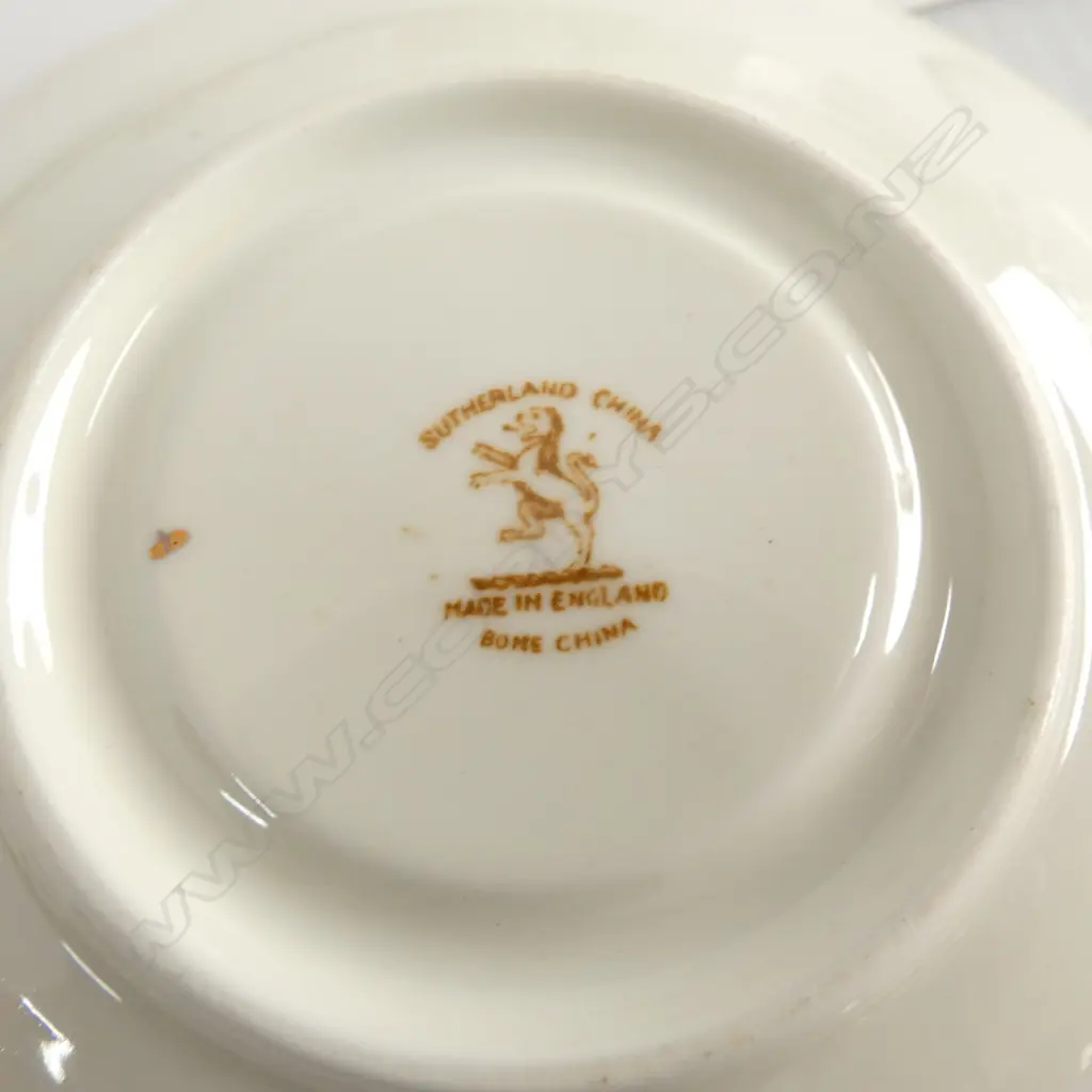 SUTHERLAND CHINA LARGE TEASET CRACK TO 1 CUP  INDIAN TREE PAT Image 1++