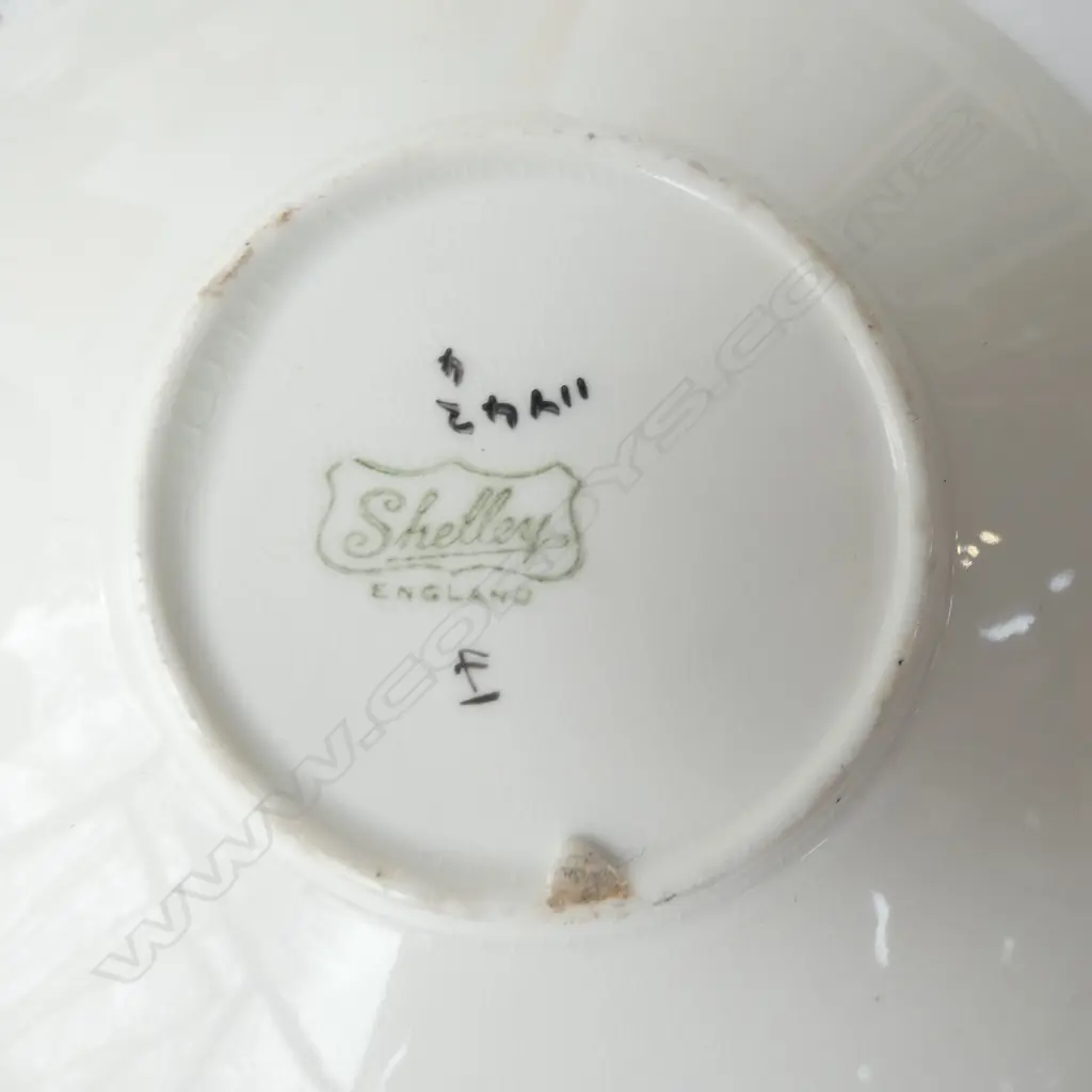 2 PART DECO SHELLEY CHINA  SETS TRIANGLE HANDLES GEOMETRIC PATS Image 1++